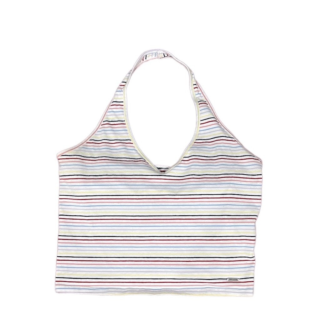 Hollister Striped Cropped Halter‎